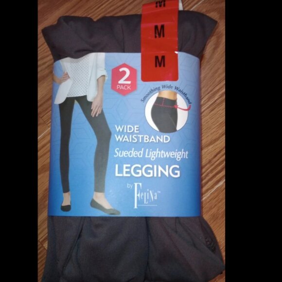 NWT Felina Women’s M Clothing Bundle Leggings (2 Pk) + Long Sleeve Tees (2 Pk) - Picture 2 of 6
